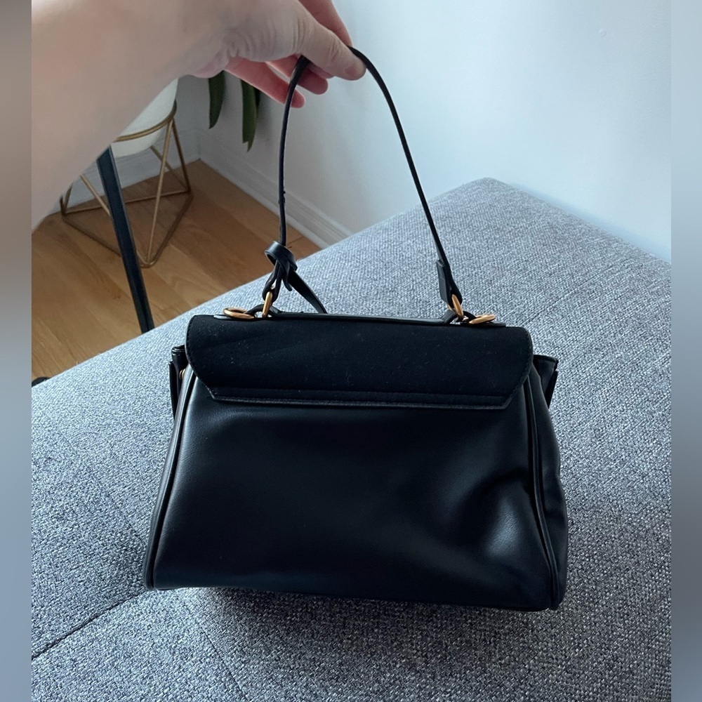 Faux suede mini bag - Picture 3 of 12